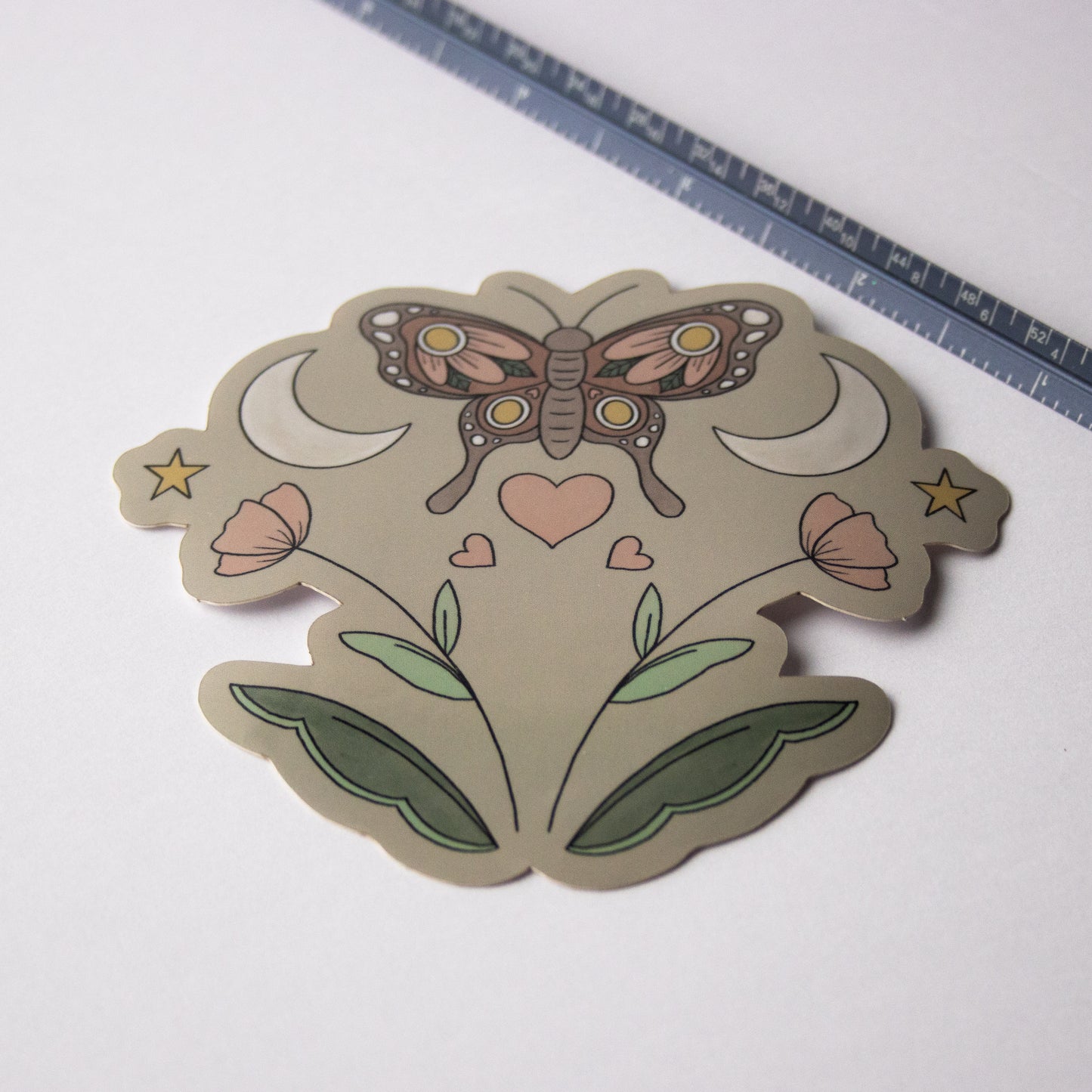 Moonlit Moth Sticker
