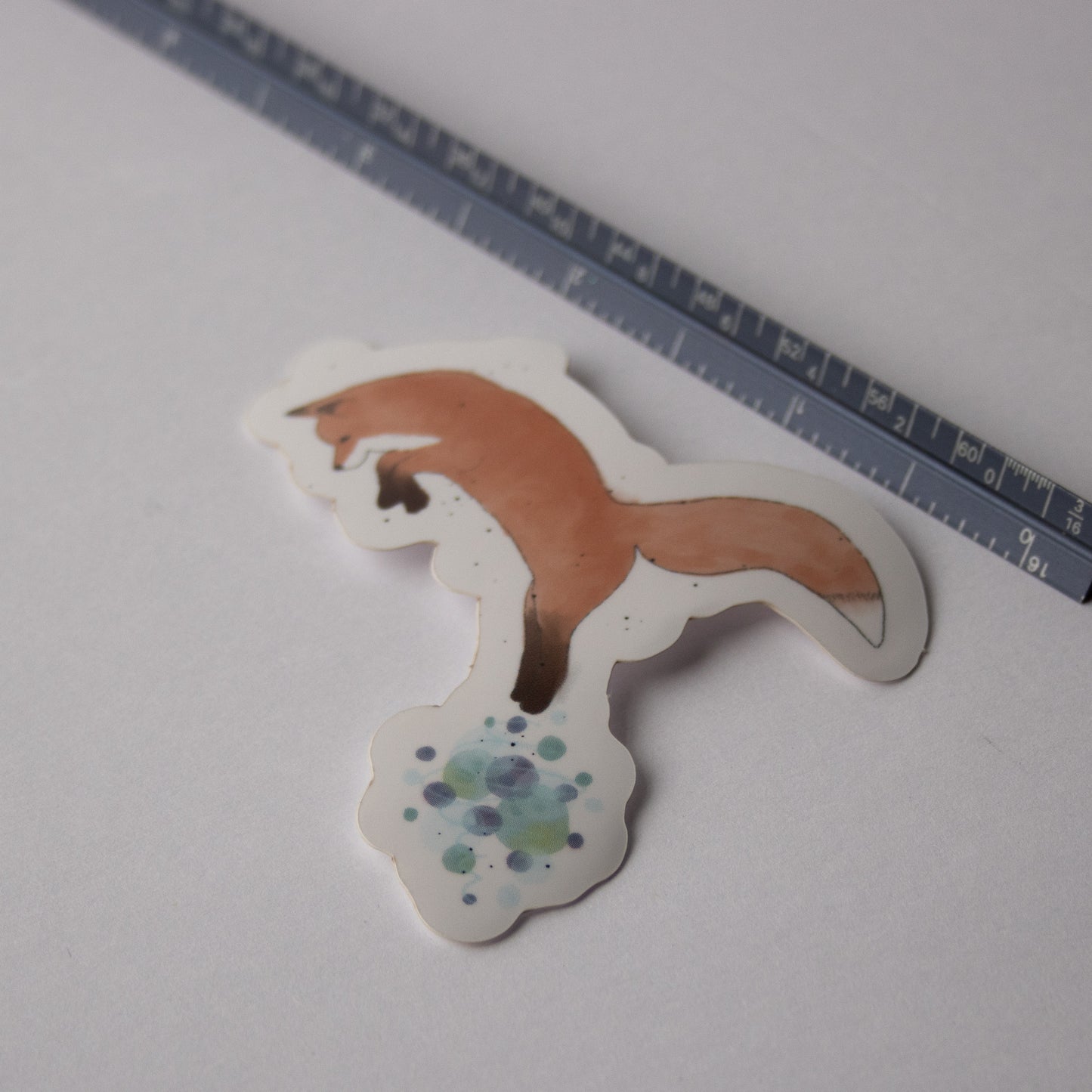 Leaping Fox Sticker