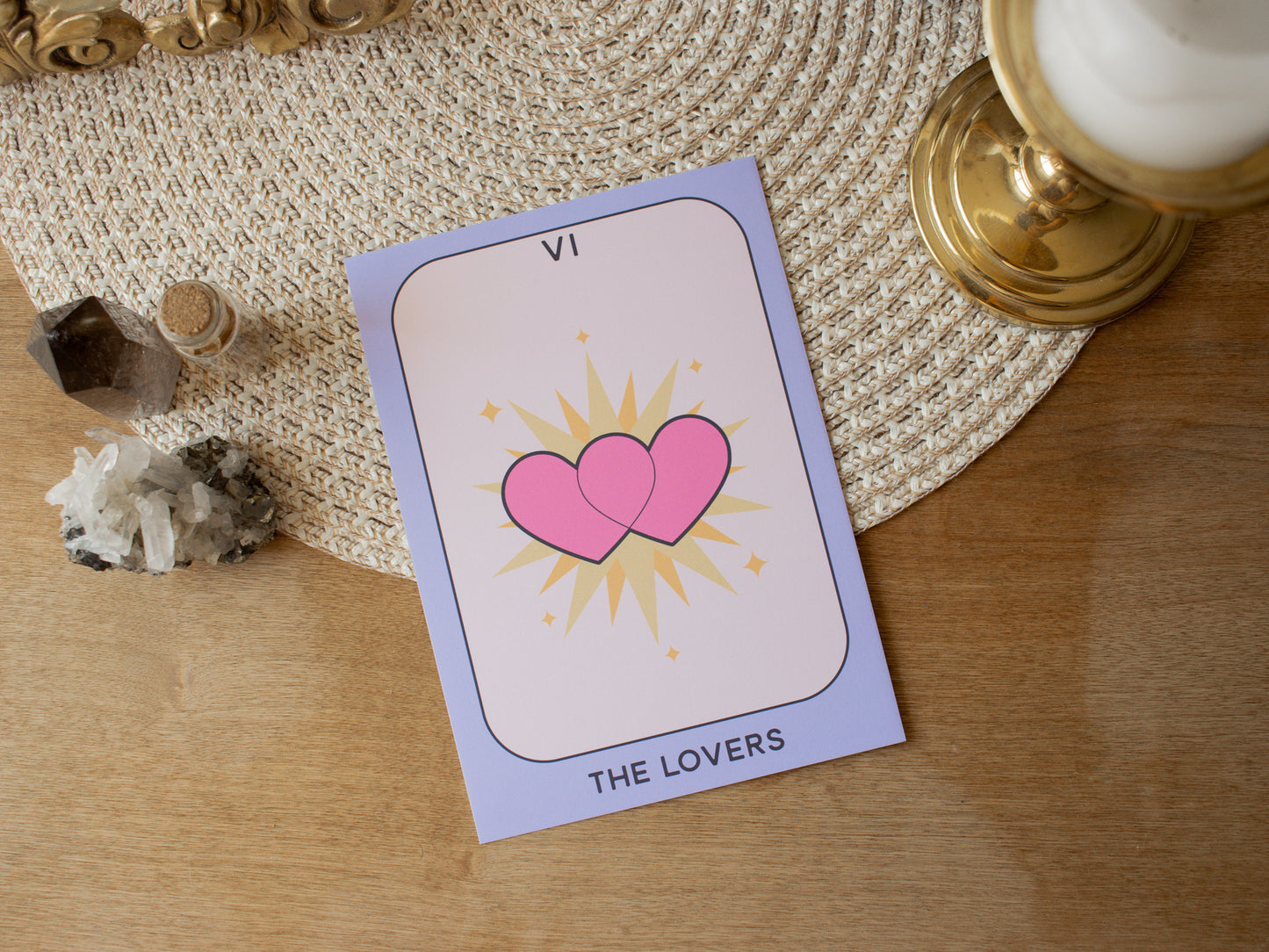 Pastel Magic Tarot Print - The Lovers