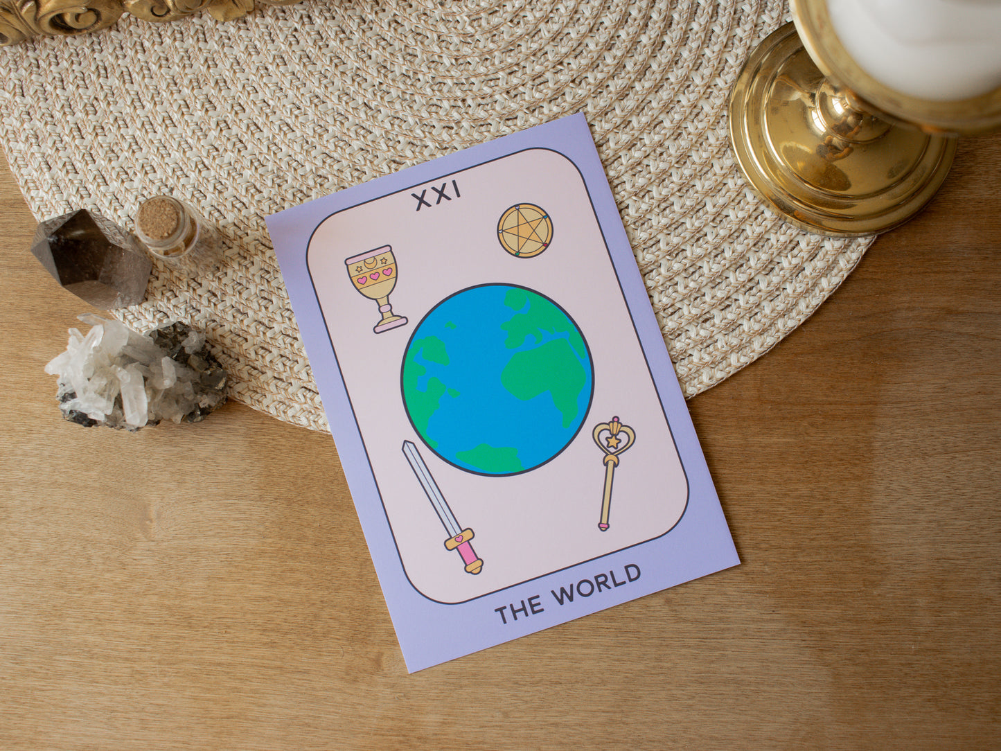 Pastel Magic Tarot Print - The World