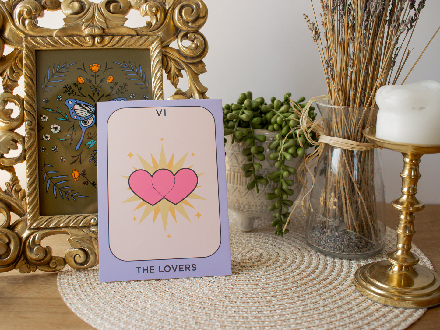 Pastel Magic Tarot Print - The Lovers