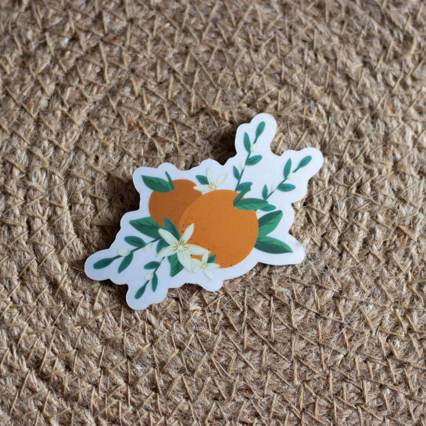 Oranges sticker/clear sticker/citrus sticker/summer sticker/flower sticker/vinyl sticker