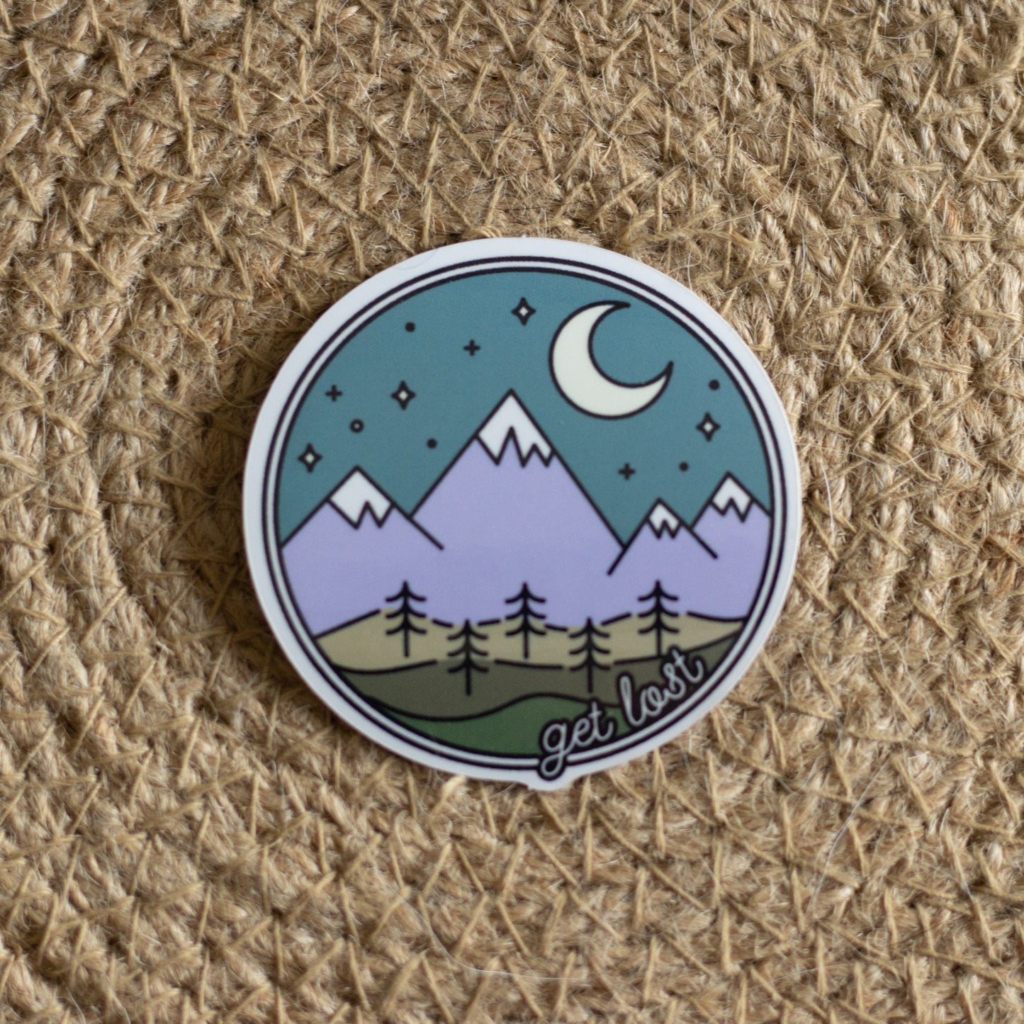 Get Lost Sticker/Adventure Sticker/PNW Sticker/Mountains Sticker/Get Lost/Vinyl Sticker