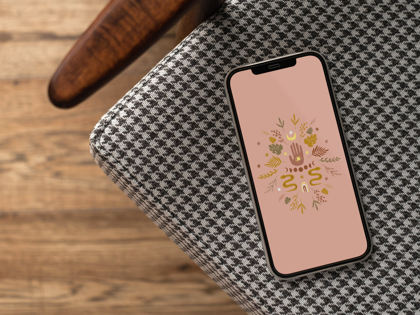 Phone Wallpaper - Boho Magic Aesthetic - Pink