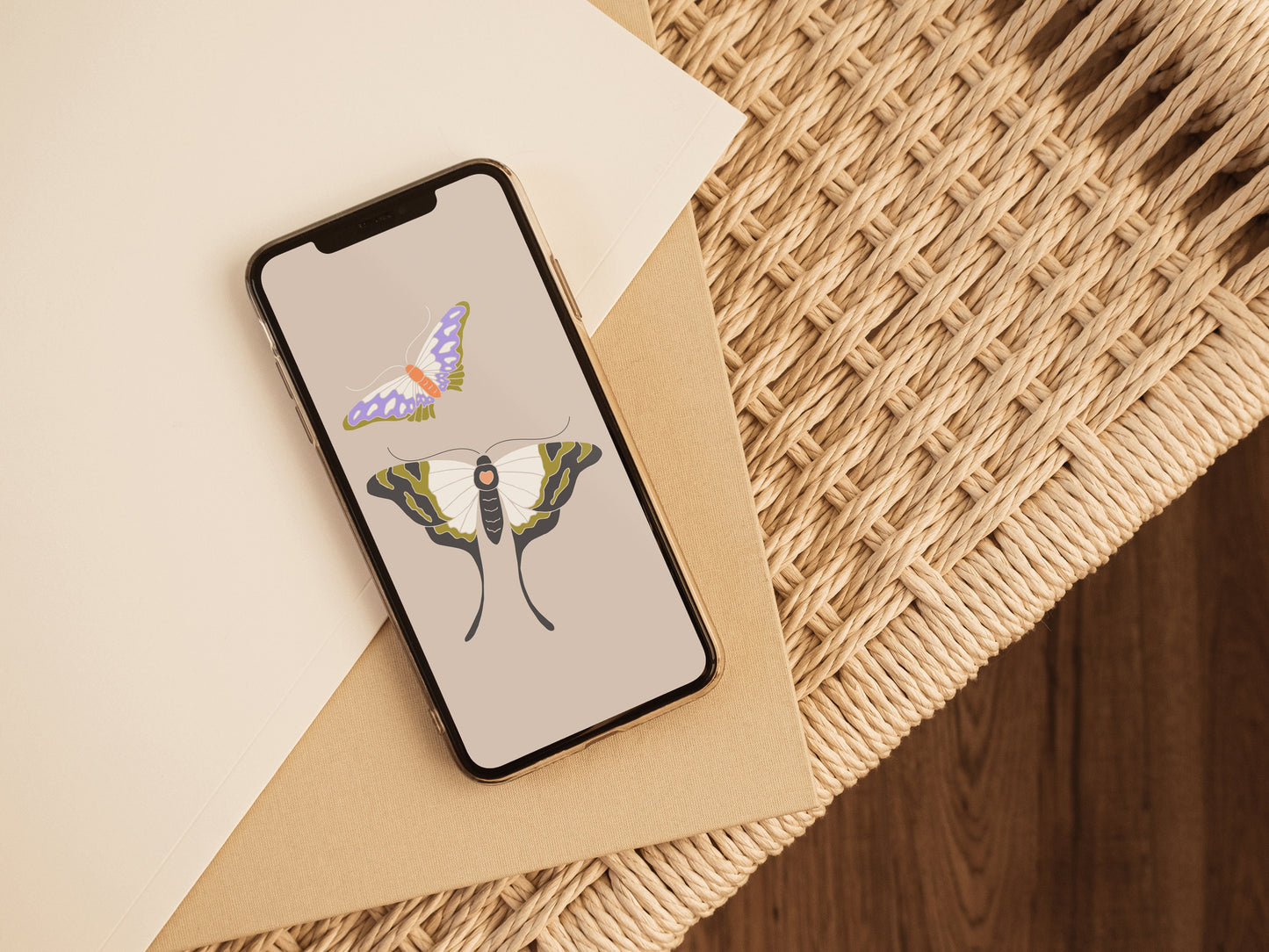 Phone Wallpaper - Fluttery Butterflies