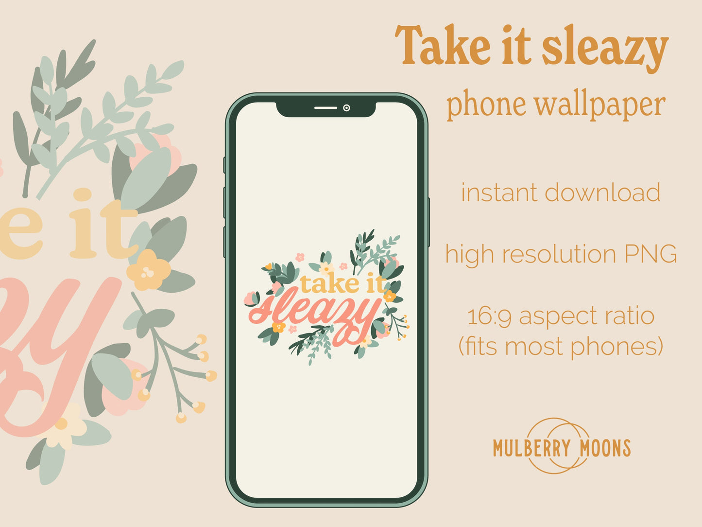Phone Wallpaper - Take it Sleazy
