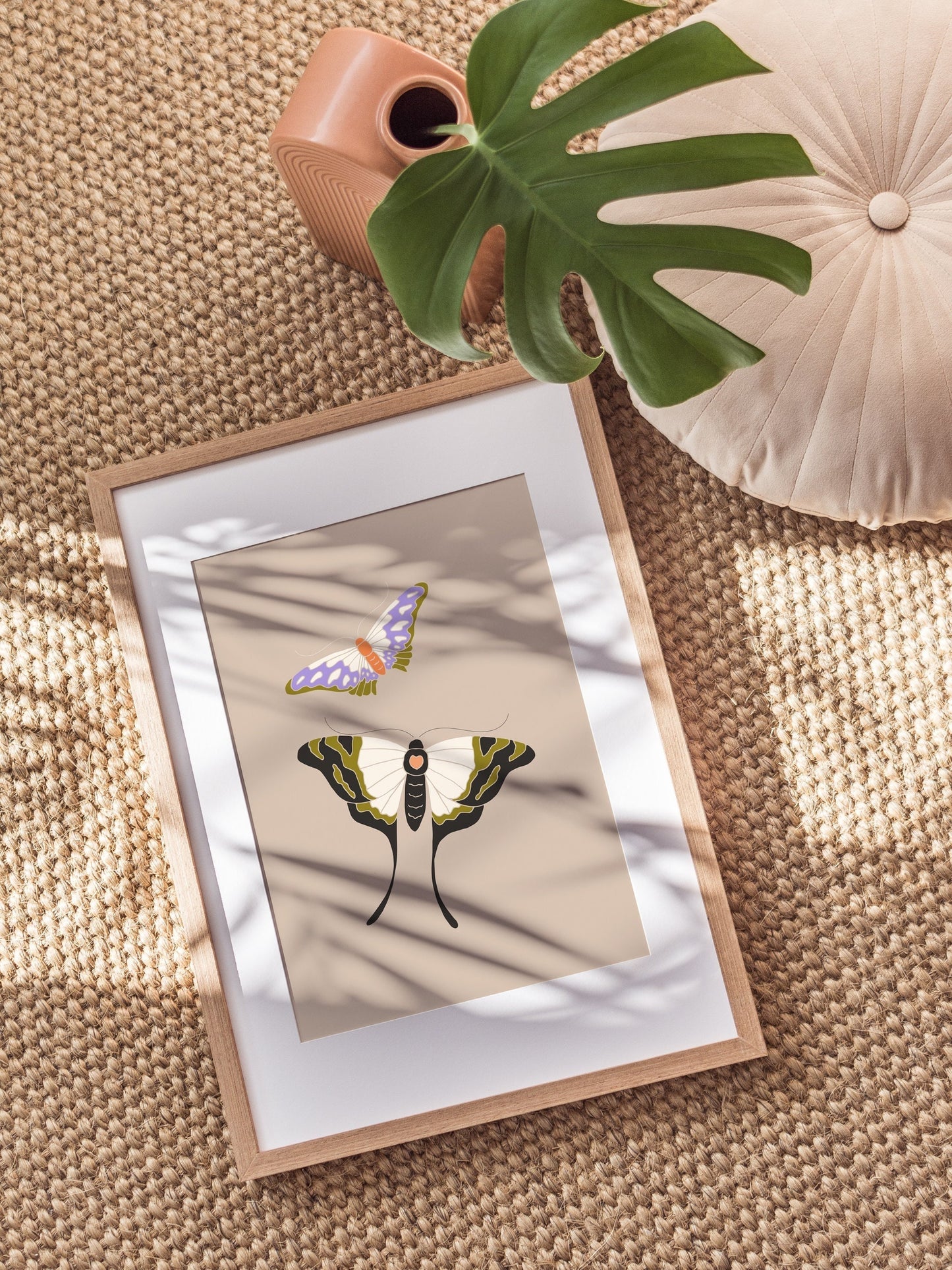 Fluttery Butterflies Digital Art Print